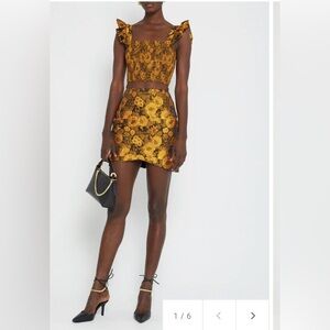 Kourt Tela Matching Set - Mini Skirt/cropped Top